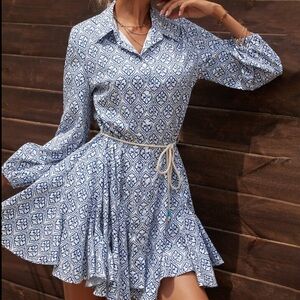 Zara button down dress